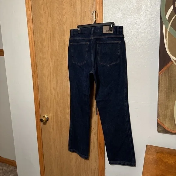 Duluth Trading Size 34x34 Dark Wash Relaxed Fit Denim Jeans - EUC - Picture 2 of 4